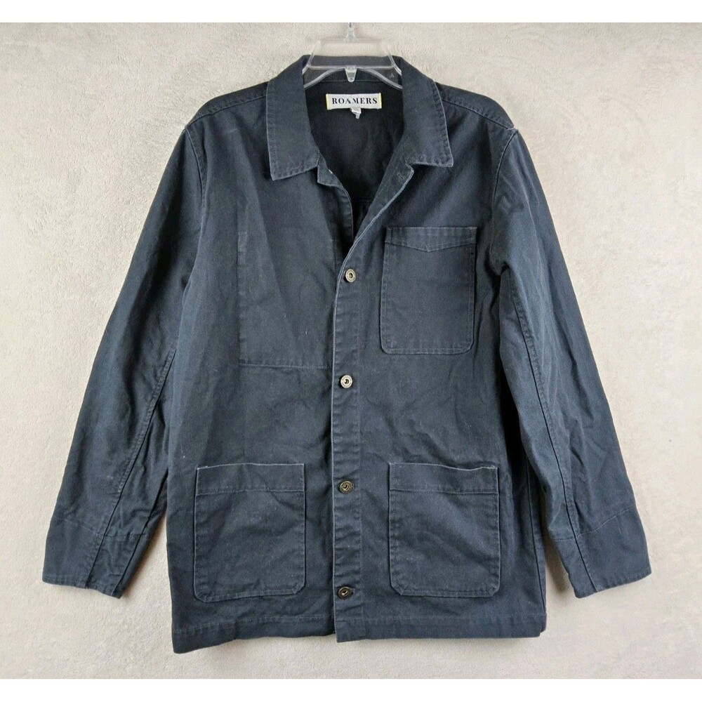 Jennylinnnn The Drop Women's Snap Front Utility Jacket Navy Size M